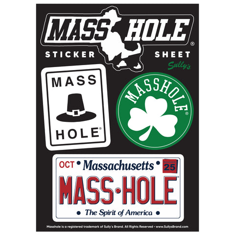 Masshole 4-piece Sticker Sheet