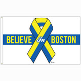 Believe in Boston - Blue & Yellow 24" x 36" Flag