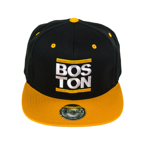 Boston - Gold Snapback Hat